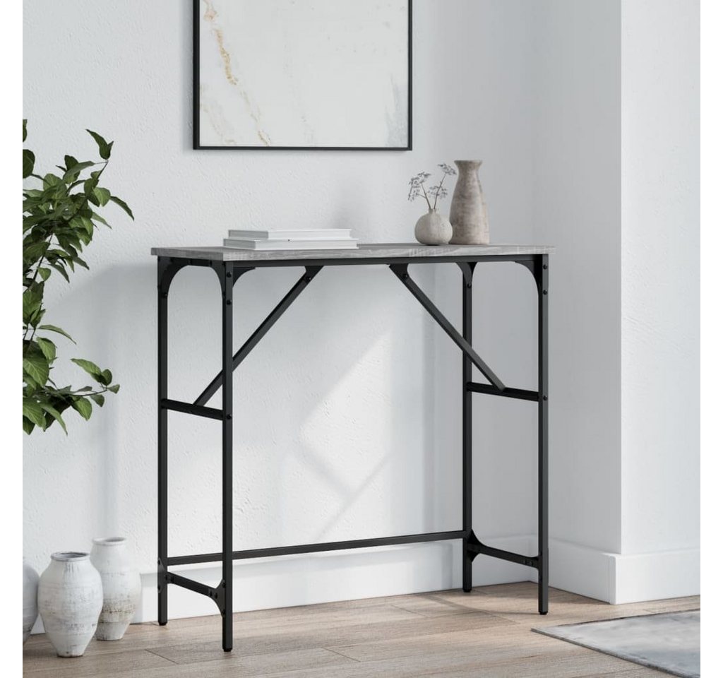 furnicato Konsolentisch Grau Sonoma 75x32x75 cm Holzwerkstoff (1-St) von furnicato