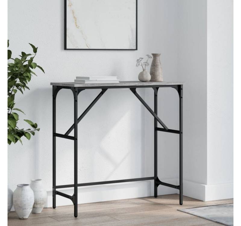 furnicato Konsolentisch Grau Sonoma 75x32x75 cm Holzwerkstoff (1-St) von furnicato