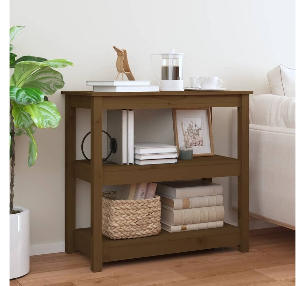 furnicato Konsolentisch Honigbraun 80x40x74 cm Massivholz Kiefer (1-St) von furnicato