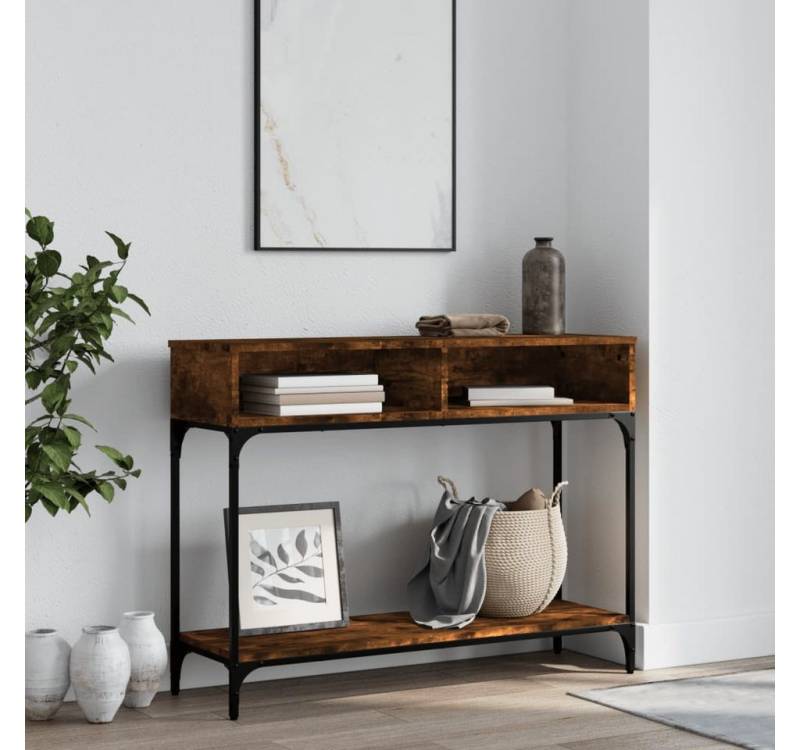 furnicato Konsolentisch Räuchereiche 100x30,5x75 cm Holzwerkstoff (1-St) von furnicato