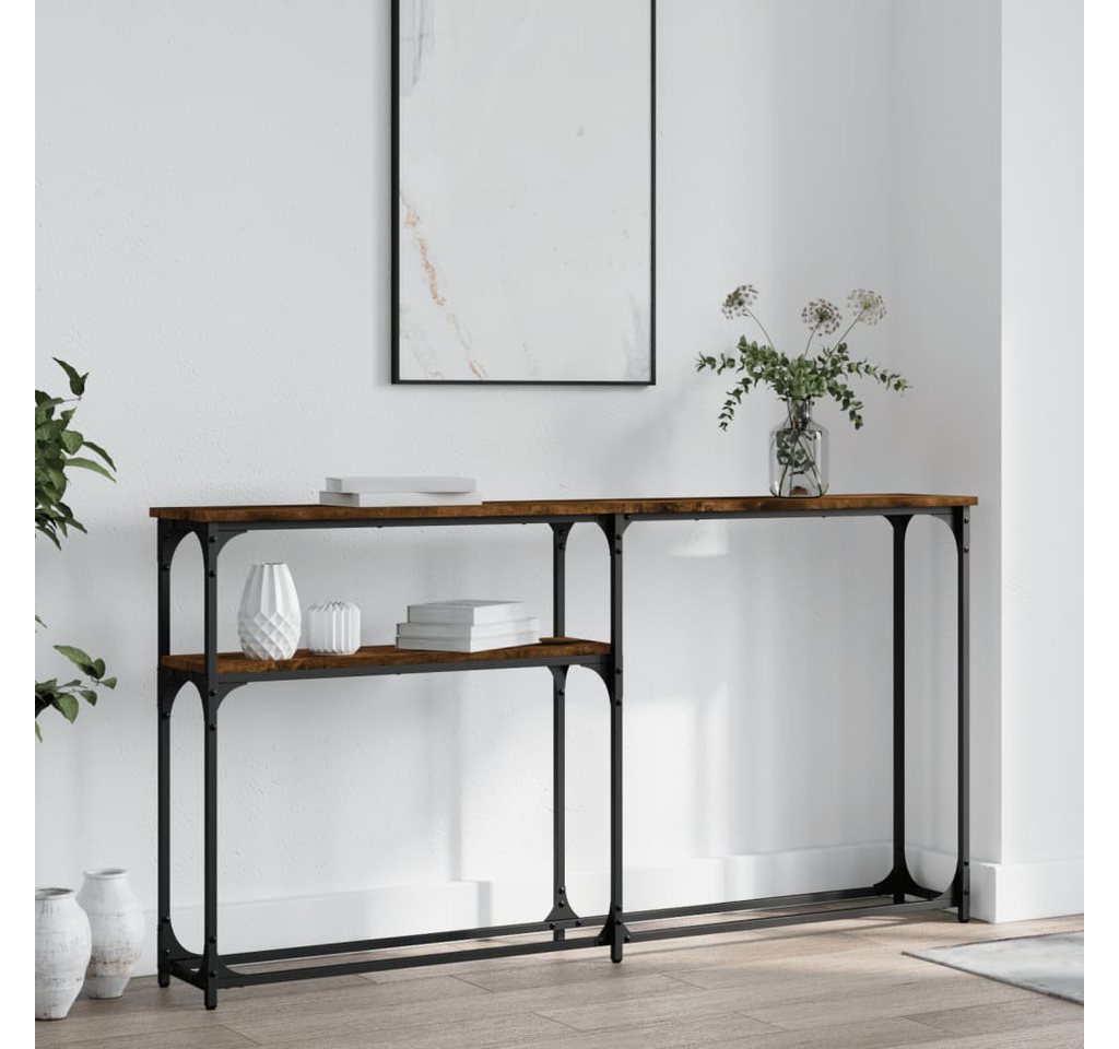 furnicato Konsolentisch Räuchereiche 145x22,5x75 cm Holzwerkstoff (1-St) von furnicato