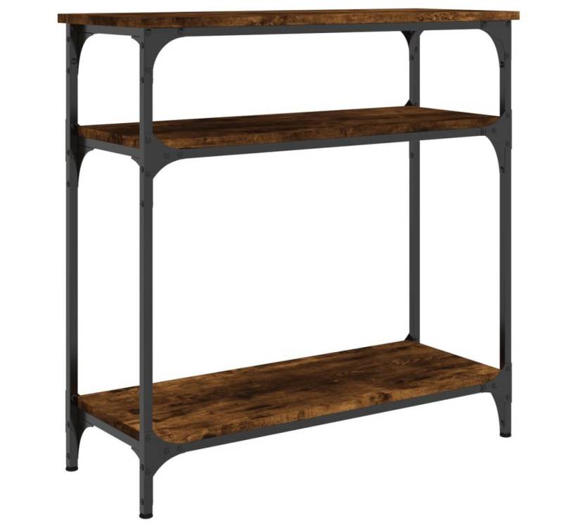 furnicato Konsolentisch Räuchereiche 75x29x75 cm Holzwerkstoff (1-St) von furnicato