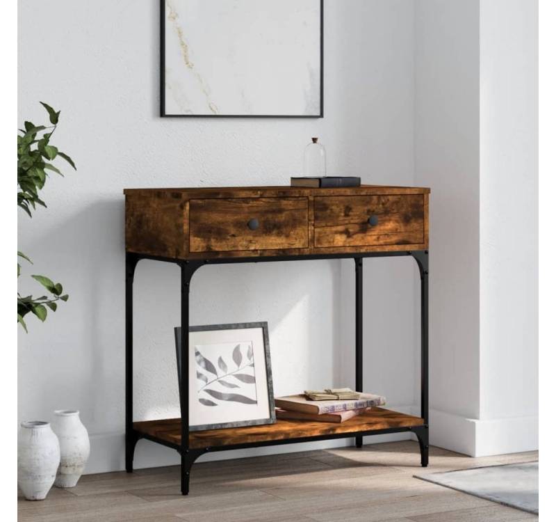 furnicato Konsolentisch Räuchereiche 75x34,5x75 cm Holzwerkstoff (1-St) von furnicato