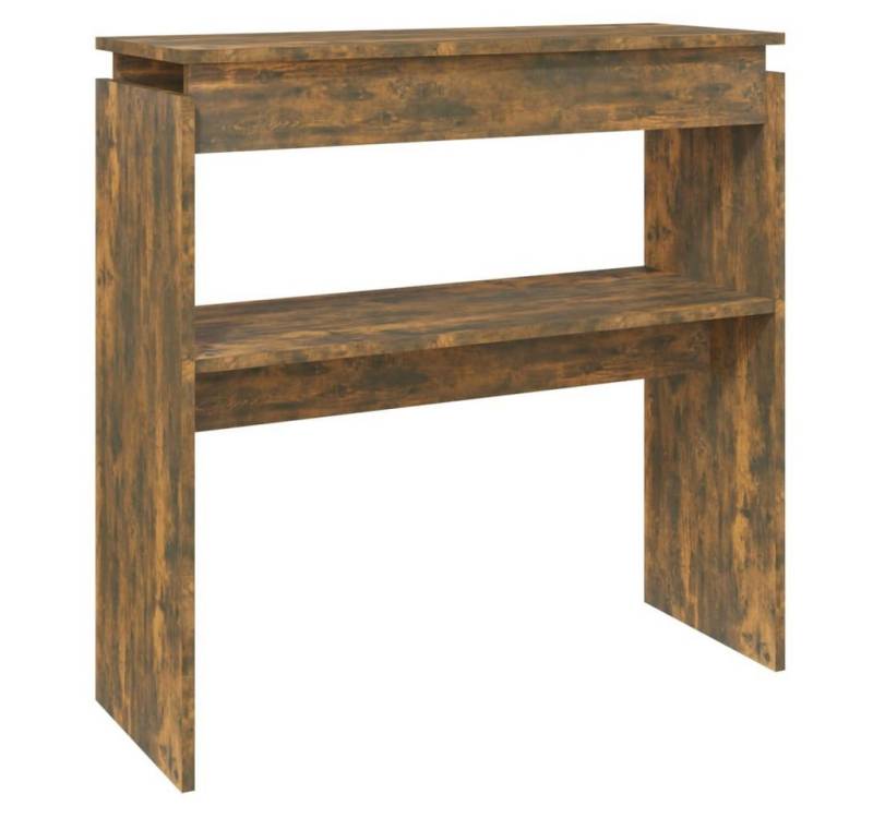 furnicato Konsolentisch Räuchereiche 80x30x80 cm Holzwerkstoff (1-St) von furnicato