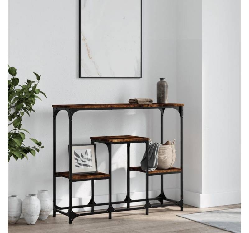 furnicato Konsolentisch Räuchereiche 89,5x28x76 cm Holzwerkstoff (1-St) von furnicato