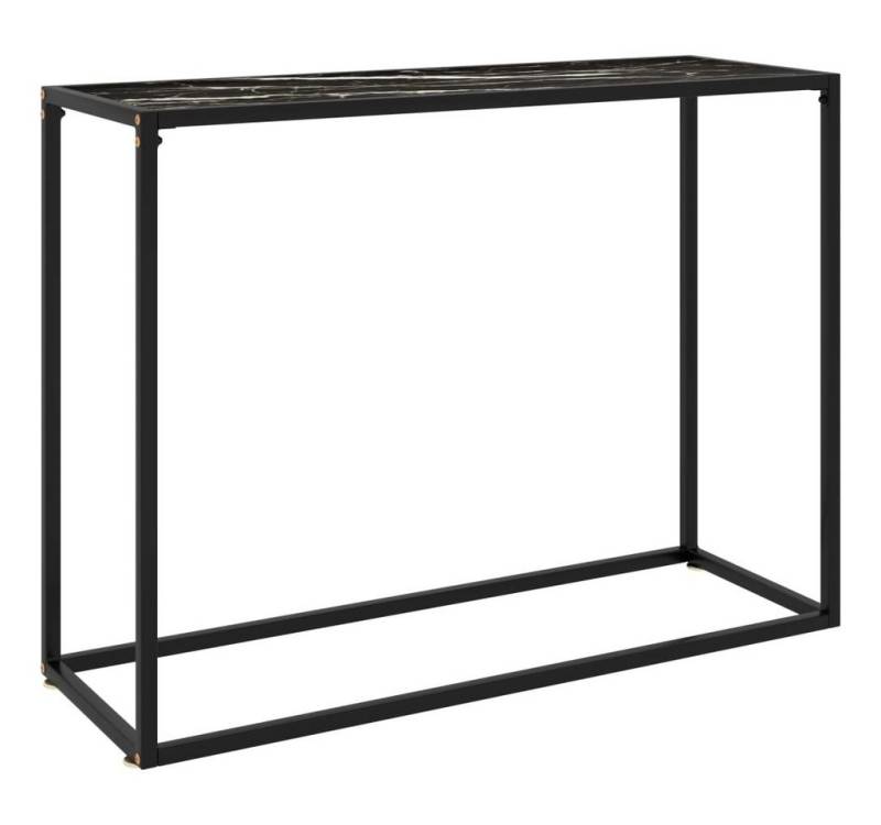 furnicato Konsolentisch Schwarz 100x35x75 cm Hartglas (1-St) von furnicato