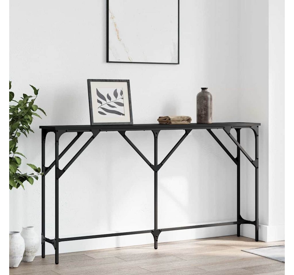 furnicato Konsolentisch Schwarz 140x23x75 cm Holzwerkstoff (1-St) von furnicato