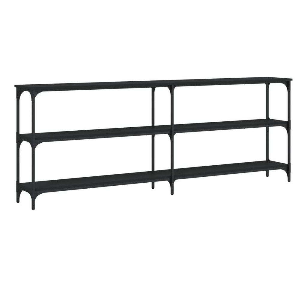 furnicato Konsolentisch Schwarz 200x29x75 cm Holzwerkstoff (1-St) von furnicato