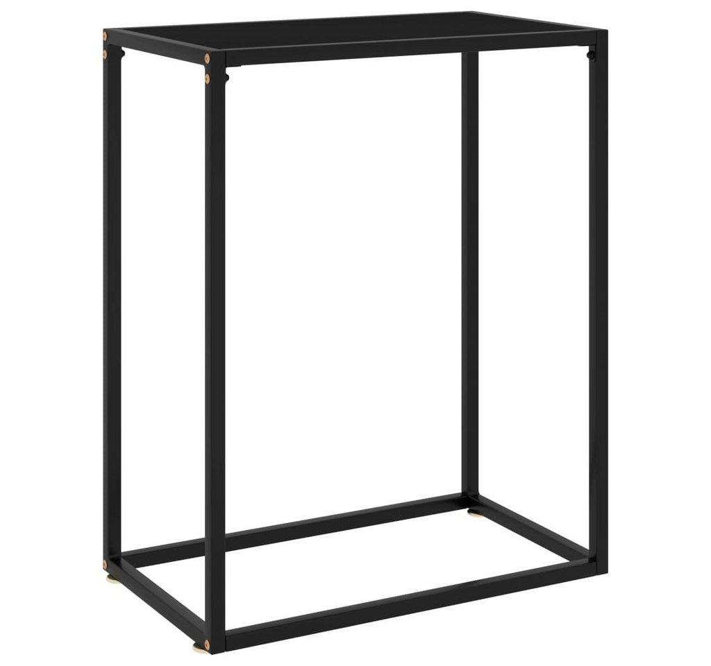 furnicato Konsolentisch Schwarz 60x35x75 cm Hartglas (1-St) von furnicato