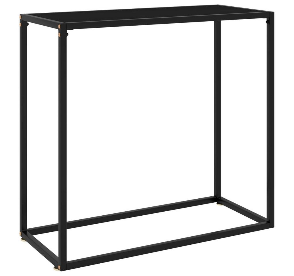 furnicato Konsolentisch Schwarz 80x35x75 cm Hartglas (1-St) von furnicato