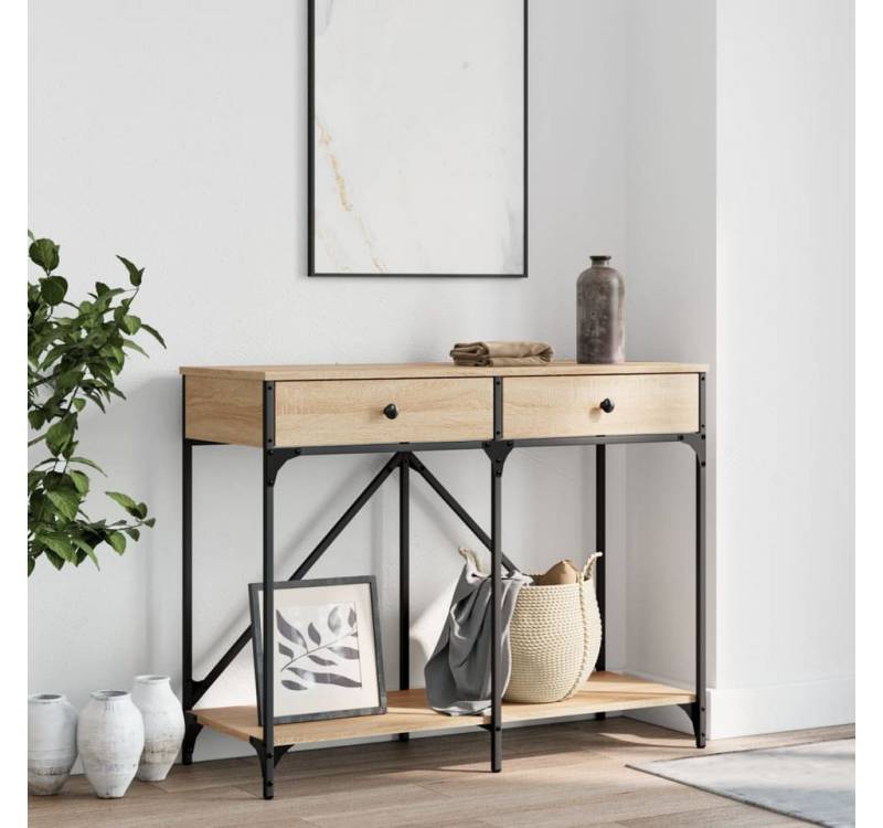 furnicato Konsolentisch Sonoma-Eiche 100x39x78,5 cm Holzwerkstoff (1-St) von furnicato