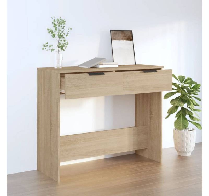 furnicato Konsolentisch Sonoma-Eiche 90x36x75 cm Holzwerkstoff (1-St) von furnicato