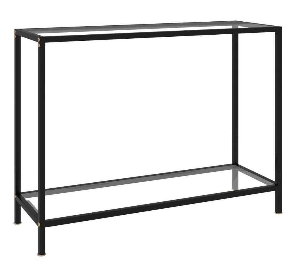 furnicato Konsolentisch Transparent 100x35x75 cm Hartglas (1-St) von furnicato