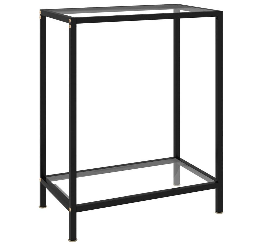 furnicato Konsolentisch Transparent 60x35x75 cm Hartglas (1-St) von furnicato