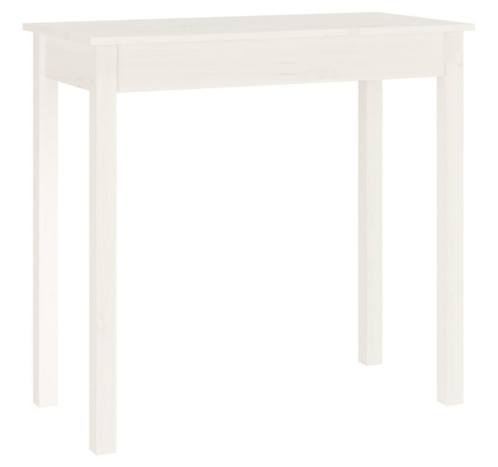 furnicato Konsolentisch Weiß 80x40x75 cm Massivholz Kiefer (1-St) von furnicato