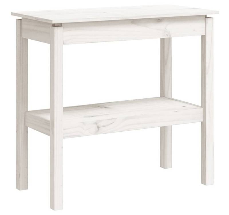 furnicato Konsolentisch Weiß 80x40x75 cm Massivholz Kiefer (1-St) von furnicato