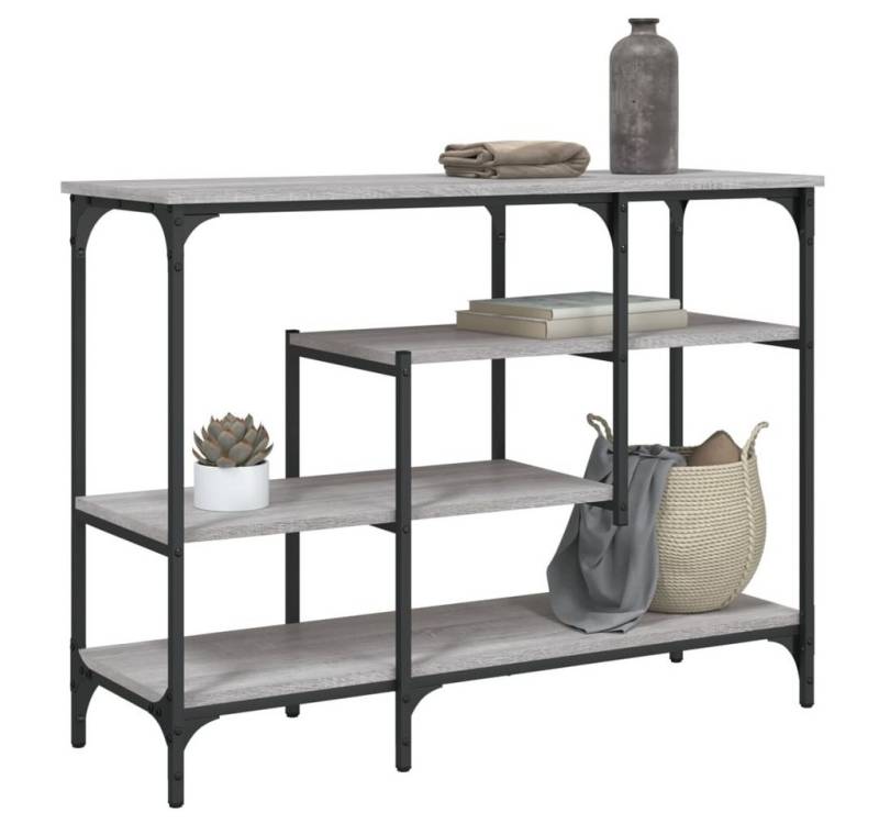 furnicato Konsolentisch mit Ablagen Grau Sonoma 100x35x75 cm (1-St) von furnicato