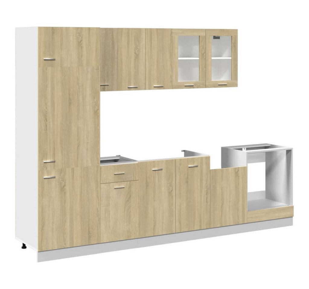 furnicato Küchenregal 8-tlg. Küchenschrank-Set Lyon Sonoma-Eiche Holzwerkstoff, 1-tlg. furnicato Küchenregal 8-tlg. Küchenschrank-Set Lyon Sonoma-Eiche Holzwerkstoff, 1-tlg. von furnicato