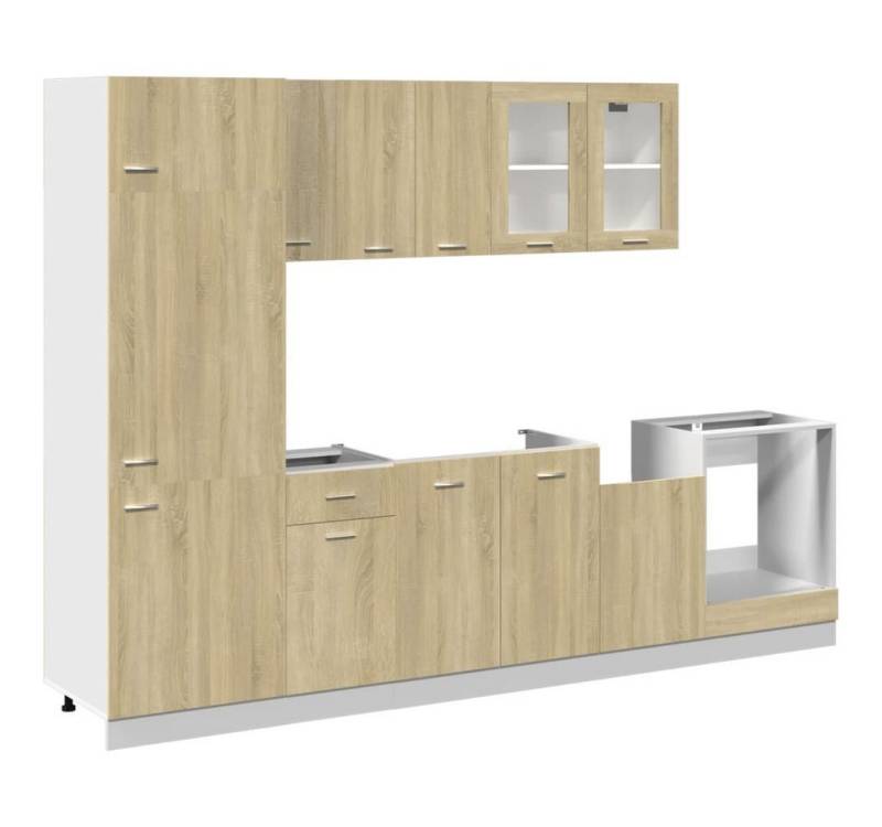 furnicato Küchenregal 8-tlg. Küchenschrank-Set Lyon Sonoma-Eiche Holzwerkstoff, 1-tlg. furnicato Küchenregal 8-tlg. Küchenschrank-Set Lyon Sonoma-Eiche Holzwerkstoff, 1-tlg. von furnicato