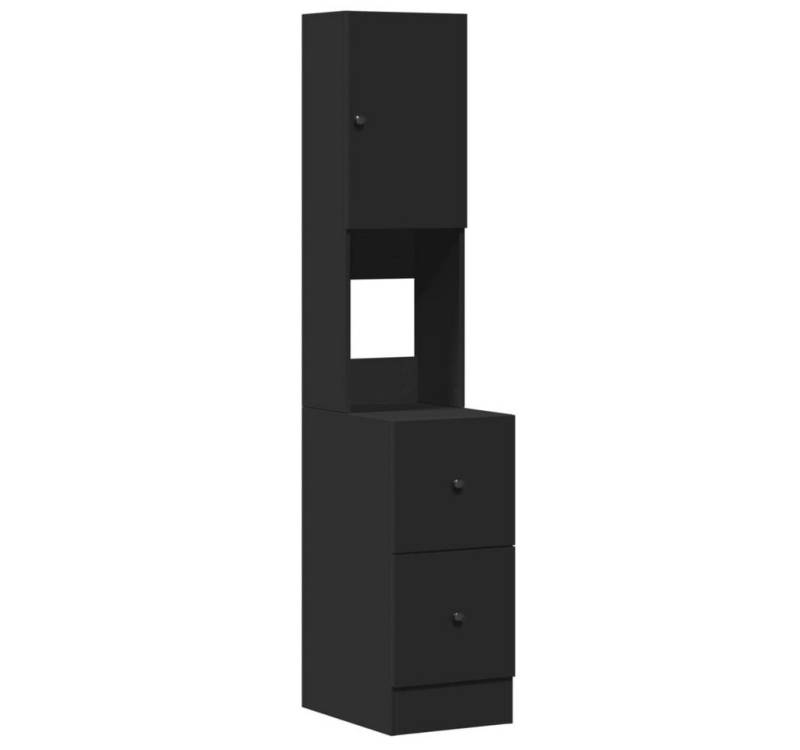 furnicato Küchenregal Küchenschrank Schwarz 35x50x180 cm Holzwerkstoff, 1-tlg. von furnicato