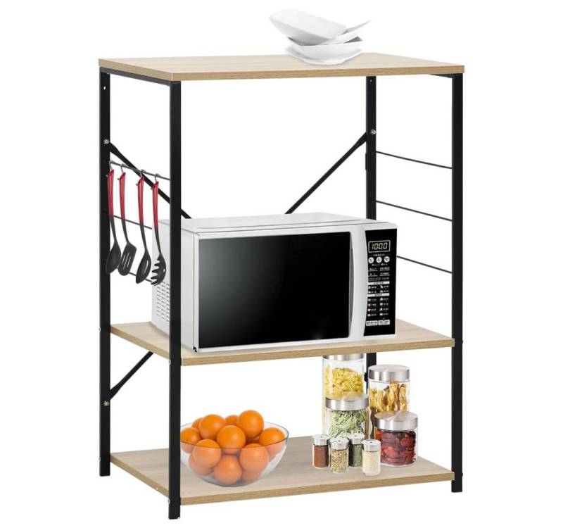 furnicato Küchenregal Mikrowellenregal Schwarz Eiche 60x39,6x79,5 cm Holzwerkstoff, 1-tlg. furnicato Küchenregal Mikrowellenregal Schwarz Eiche 60x39,6x79,5 cm Holzwerkstoff, 1-tlg. von furnicato