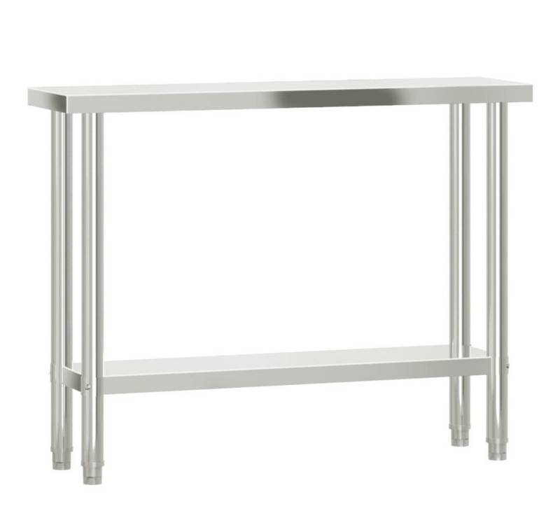 furnicato Küchentisch Küchen-Arbeitstisch 110x30x85 cm Edelstahl (1-St) von furnicato