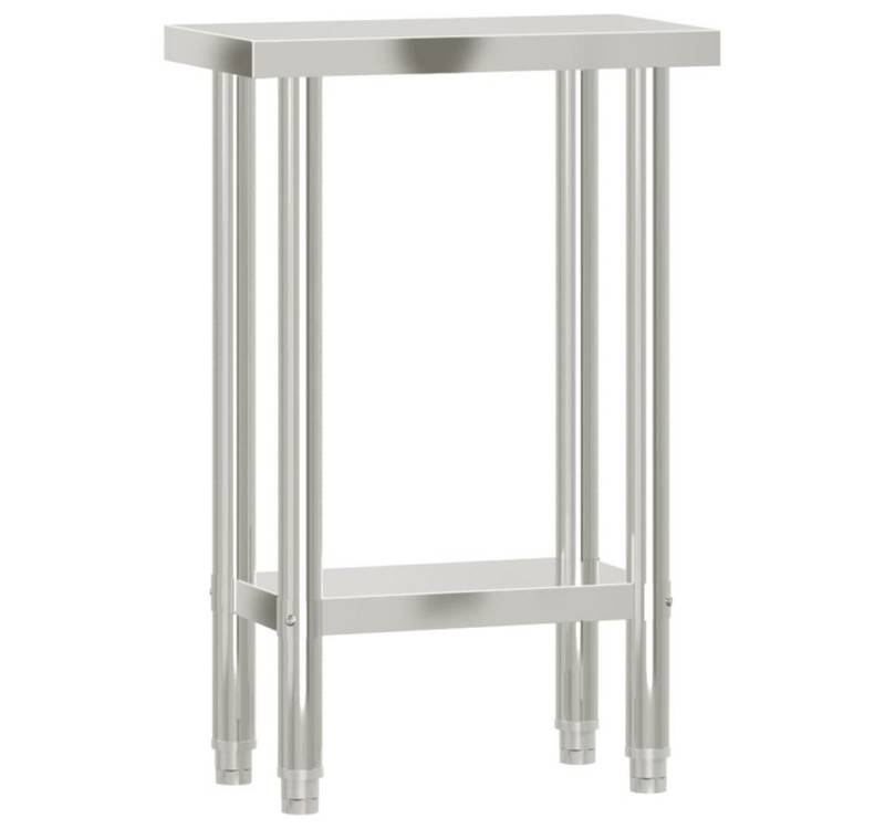 furnicato Küchentisch Küchen-Arbeitstisch 55x30x85 cm Edelstahl (1-St) von furnicato