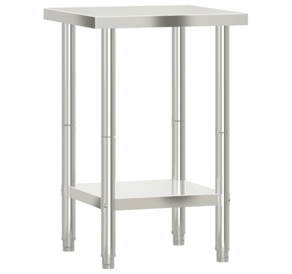 furnicato Küchentisch Küchen-Arbeitstisch 55x55x85 cm Edelstahl (1-St) von furnicato