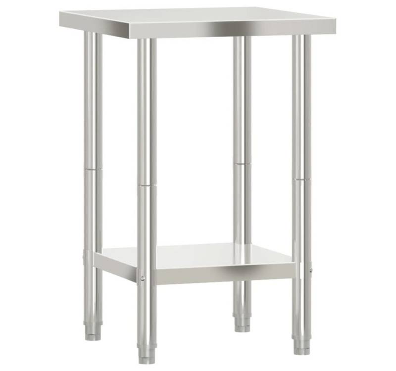 furnicato Küchentisch Küchen-Arbeitstisch 55x55x85 cm Edelstahl (1-St) von furnicato