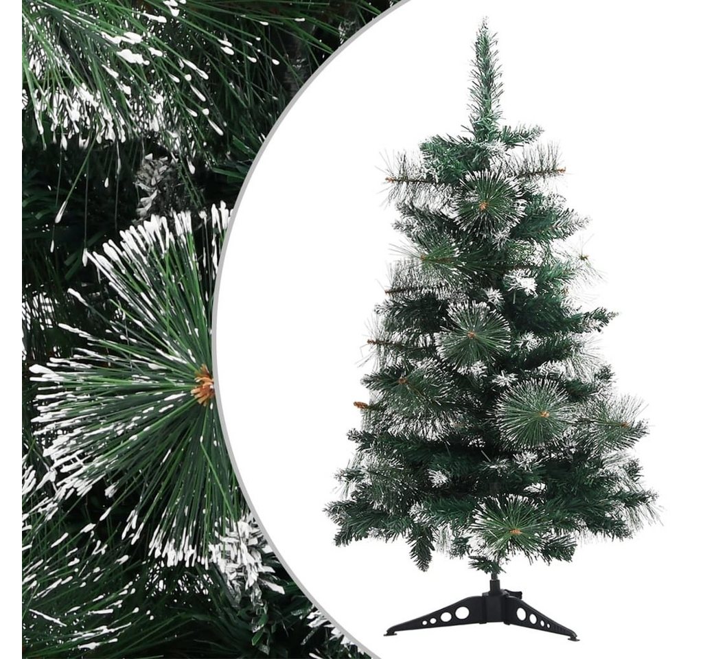 furnicato Künstlicher Weihnachtsbaum mit Ständer Grün und Weiß 60 cm PVC von furnicato
