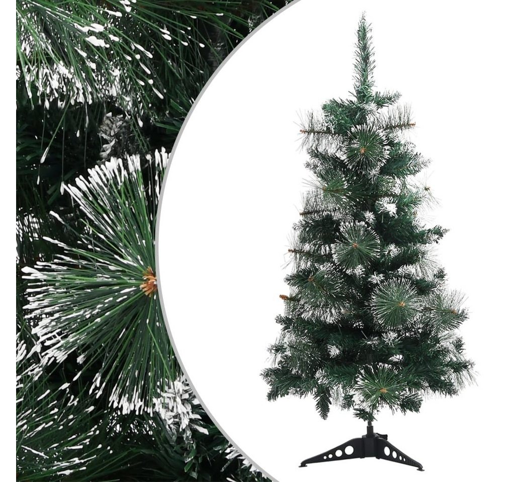 furnicato Künstlicher Weihnachtsbaum mit Ständer Grün und Weiß 90 cm PVC von furnicato