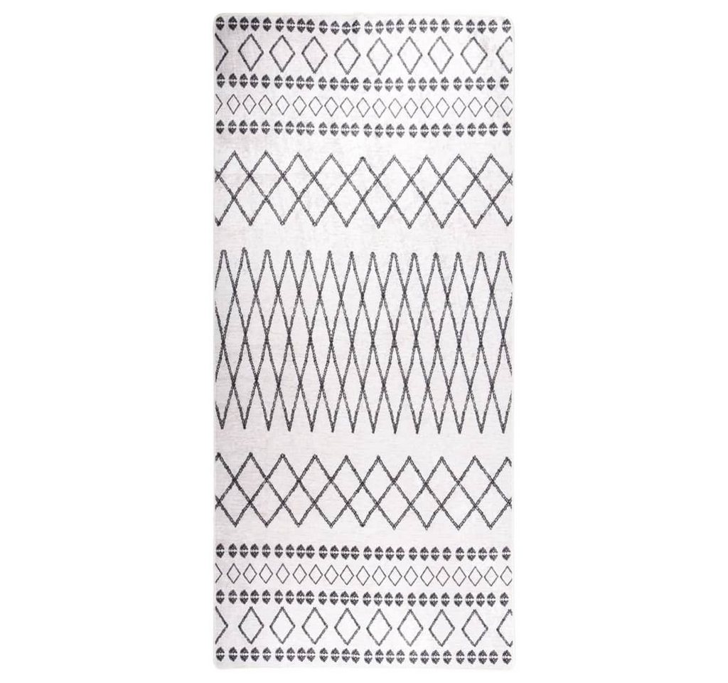 furnicato Läufer Teppich Waschbar 80x300 cm Schwarz und Weiß Rutschfest furnicato Läufer Teppich Waschbar 80x300 cm Schwarz und Weiß Rutschfest von furnicato