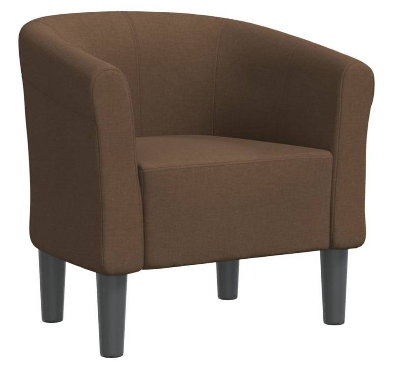 furnicato Loungesessel Clubsessel Braun Stoff (1-St) von furnicato