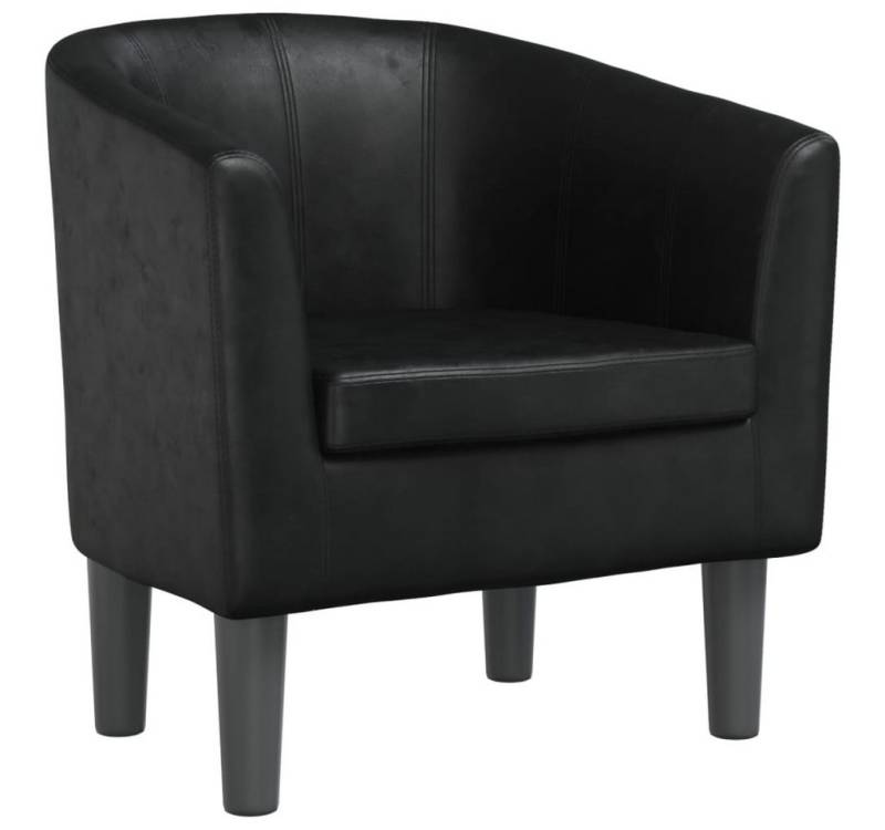 furnicato Loungesessel Clubsessel Schwarz Kunstleder (1-St) von furnicato