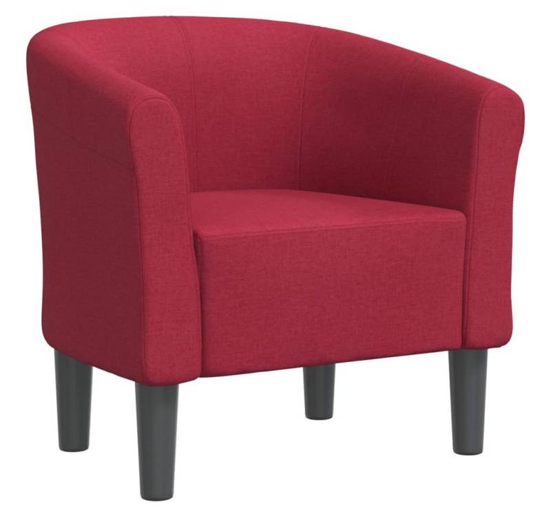 furnicato Loungesessel Clubsessel Weinrot Stoff (1-St) von furnicato