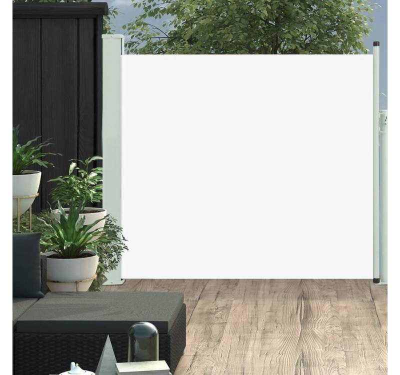 furnicato Markise Ausziehbare Seitenmarkise 100x300 cm Creme (1-St) von furnicato