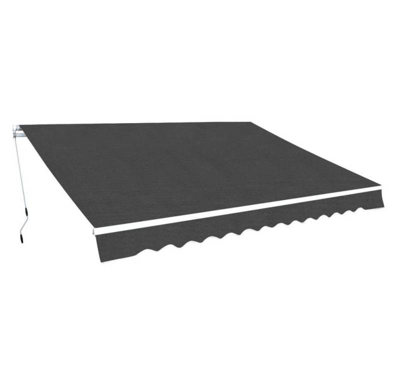 furnicato Markise Gelenkarmmarkise 350 cm Anthrazit (1-St) von furnicato