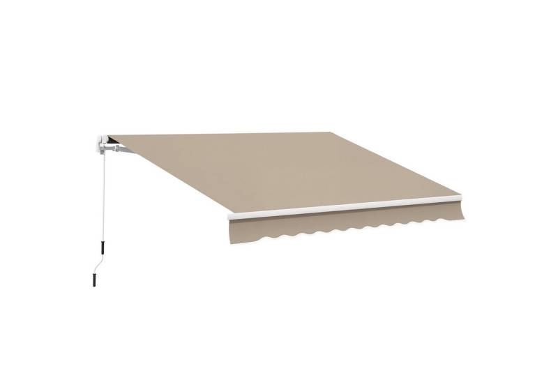 furnicato Markise Gelenkarmmarkise Verstellbare Klemmmarkise Terrassenmarkise 3,95 x 3m (1-St) von furnicato