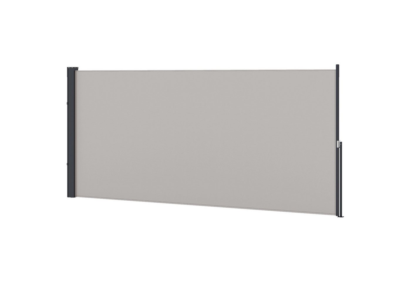 furnicato Markise Seitenmarkise, Seitenrollo, ausziehbar, Sichtschutz, Aluminium/Polyest (1-St) von furnicato