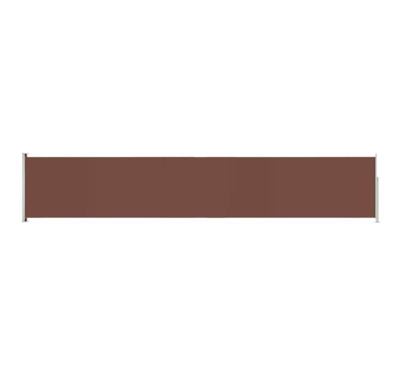 furnicato Markise Seitenmarkise Ausziehbar 117x600 cm Braun (1-St) von furnicato
