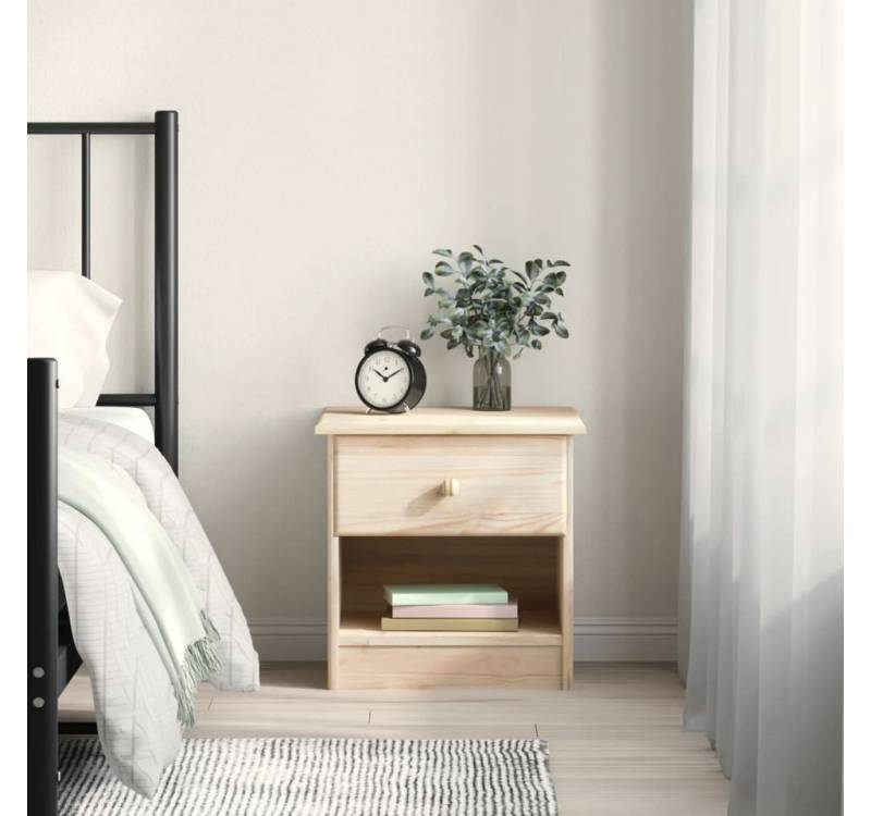 furnicato Nachttisch ALTA Natur 41x35x41 cm Massivholz Kiefer (1-St) von furnicato