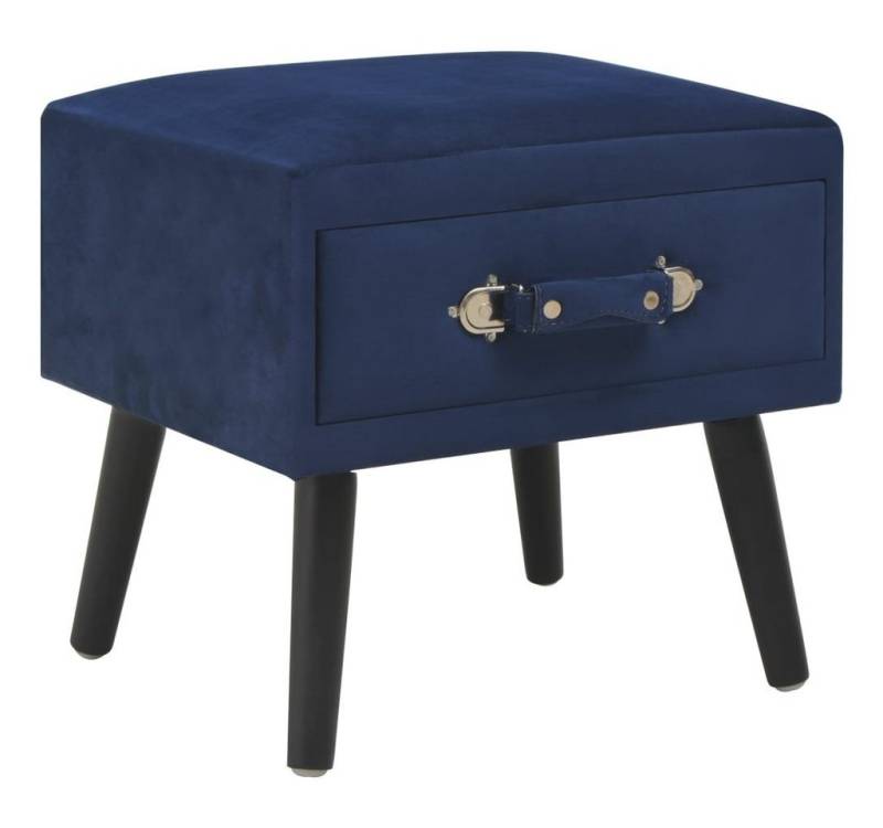 furnicato Nachttisch Blau 40x35x40 Samt (1-St) von furnicato
