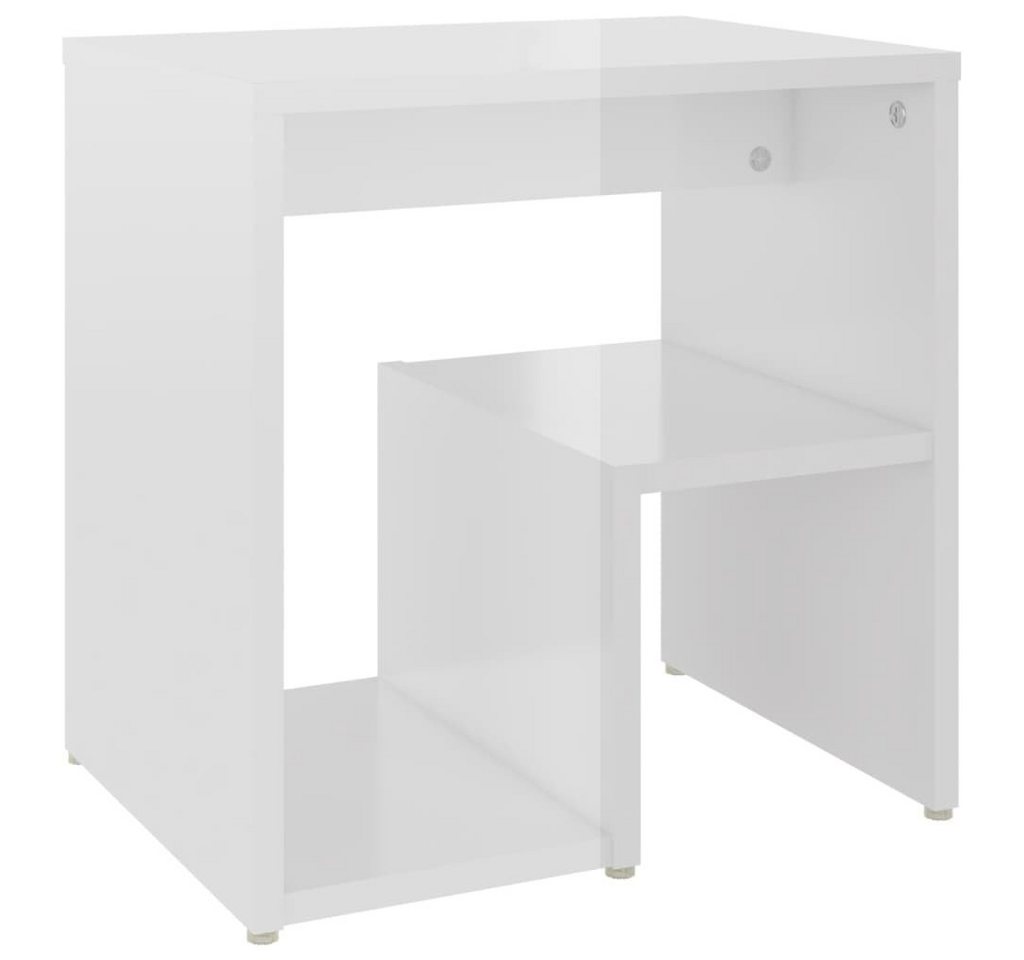 furnicato Nachttisch Hochglanz-Weiß 40x30x40 cm Holzwerkstoff (1-St) von furnicato