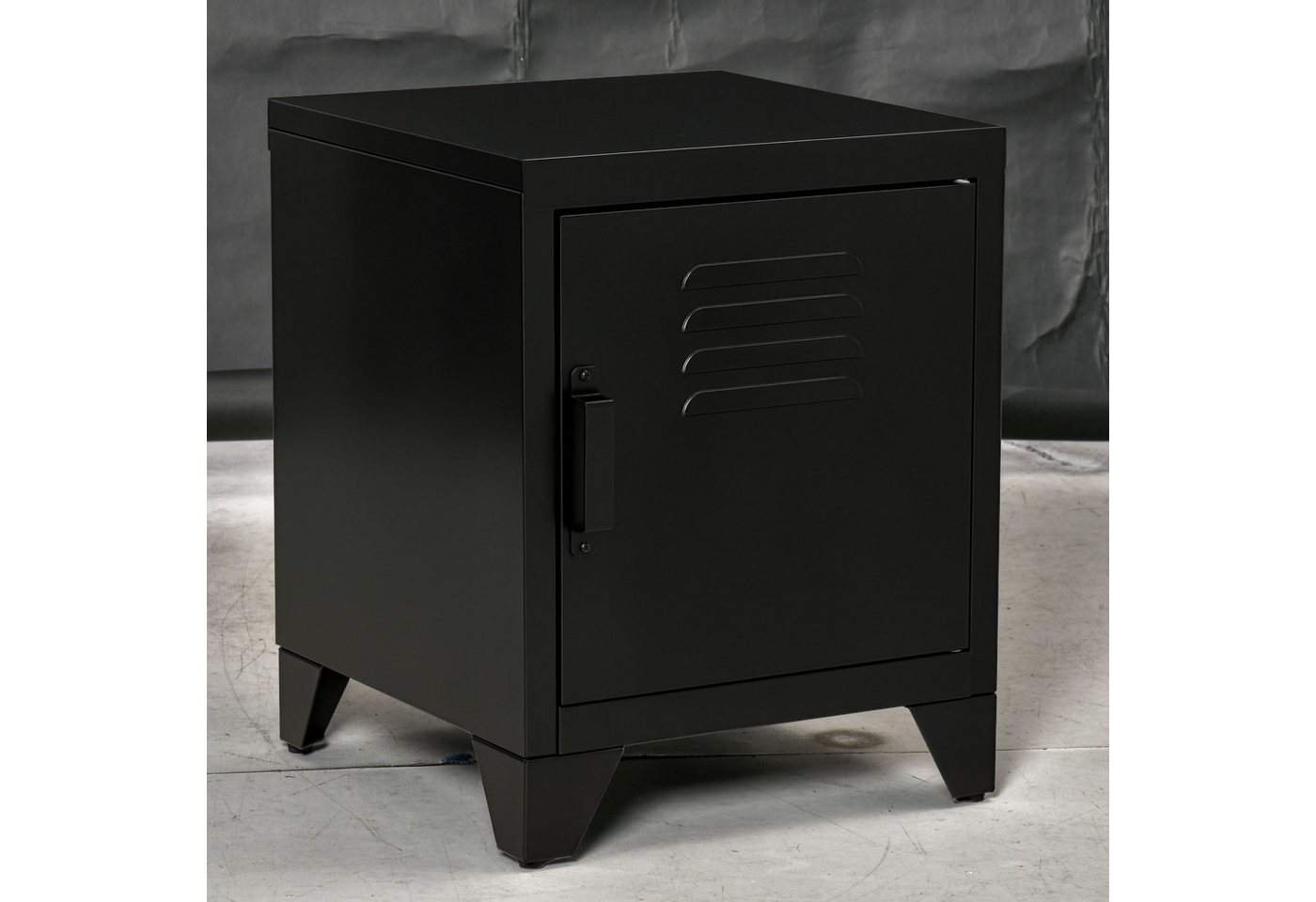 furnicato Nachttisch Beistelltisch mit Regal und Tür, 50x40x47,5 cm, (1-St) von furnicato