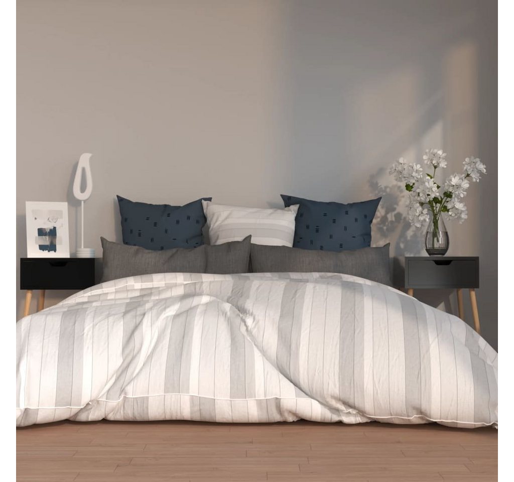 furnicato Nachttisch Nachttische 2 Stk. Hochglanz-Schwarz 40x40x56 cm Holzwerkstoff (1-St) von furnicato