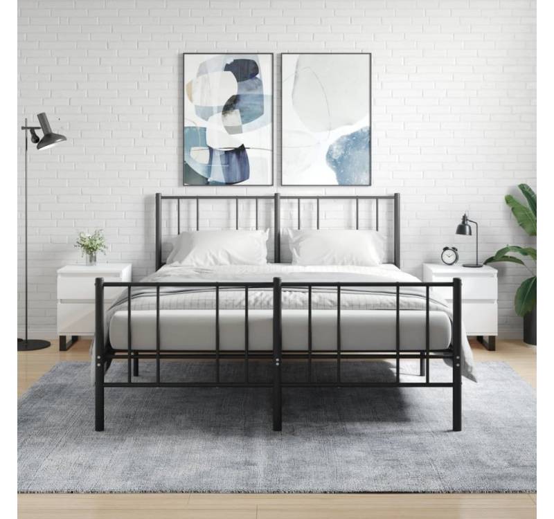 furnicato Nachttisch Nachttische 2 Stk. Hochglanz-Weiß 40x35x50 cm Holzwerkstoff (1-St) von furnicato