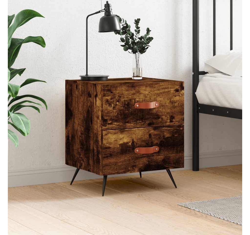 furnicato Nachttisch Räuchereiche 40x35x47,5 cm Holzwerkstoff von furnicato