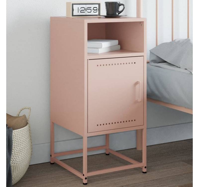 furnicato Nachttisch Rosa 36x39x78 cm Stahl (1-St) von furnicato