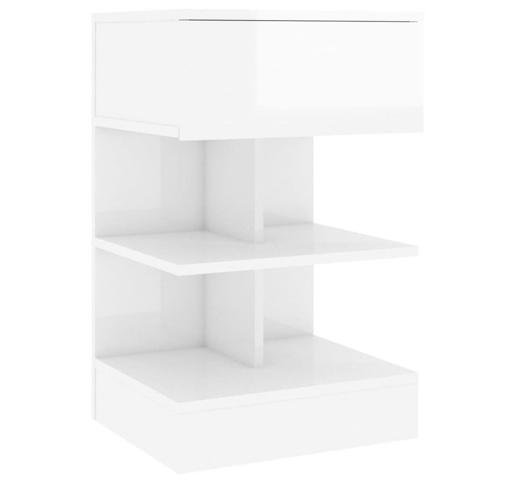 furnicato Nachttisch Hochglanz-Weiß 40x35x65 cm Holzwerkstoff (1-St) von furnicato