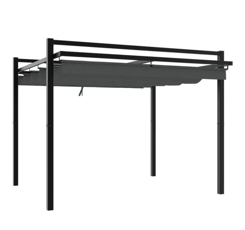 furnicato Partyzelt Gartenpavillon mit Ausziehbarem Dach Anthrazit 3x3 m Aluminium furnicato Partyzelt Gartenpavillon mit Ausziehbarem Dach Anthrazit 3x3 m Aluminium von furnicato